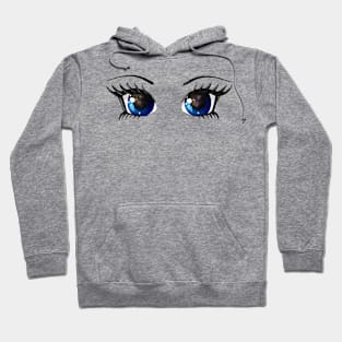 Eye See You - Manga Anime Galaxy Eyes Hoodie